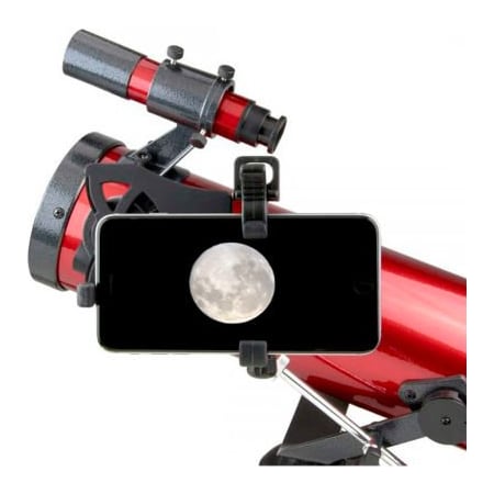Carson Optical Red Planet 35-88x76mm Newtonian Reflector Telescope with Smartphone Adapter RP-100SP
